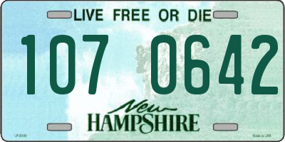 NH license plate 1070642