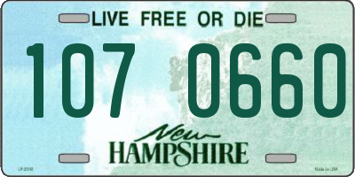 NH license plate 1070660