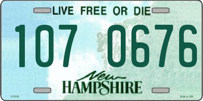 NH license plate 1070676