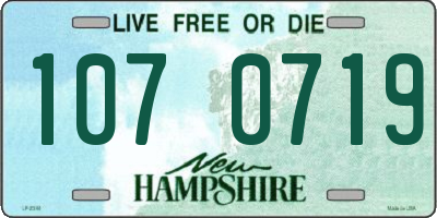 NH license plate 1070719