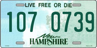 NH license plate 1070739