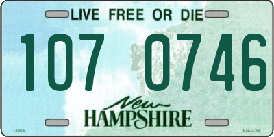 NH license plate 1070746