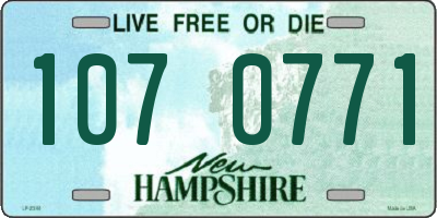 NH license plate 1070771