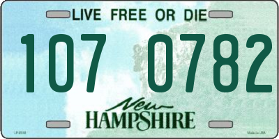 NH license plate 1070782