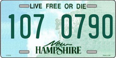 NH license plate 1070790