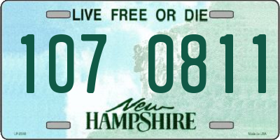 NH license plate 1070811