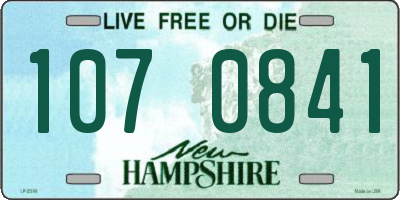 NH license plate 1070841