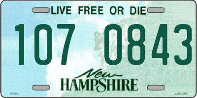 NH license plate 1070843