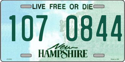 NH license plate 1070844