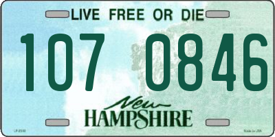 NH license plate 1070846
