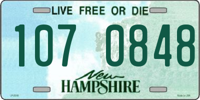 NH license plate 1070848