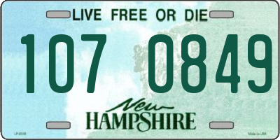 NH license plate 1070849