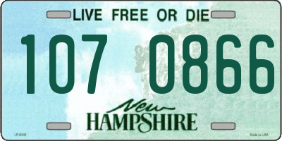 NH license plate 1070866