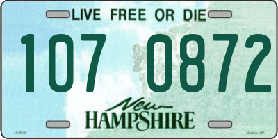 NH license plate 1070872