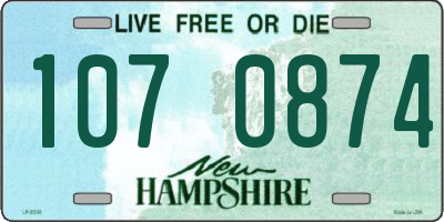 NH license plate 1070874