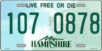 NH license plate 1070878