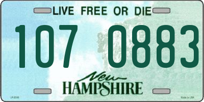 NH license plate 1070883