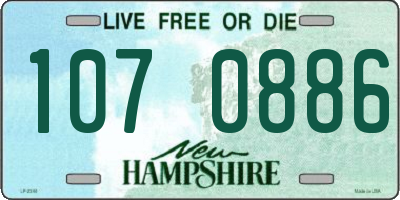 NH license plate 1070886