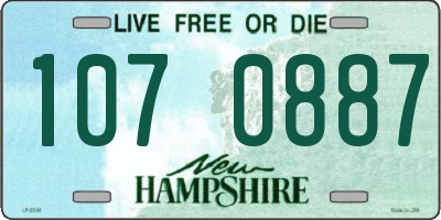 NH license plate 1070887