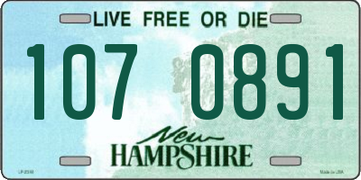 NH license plate 1070891