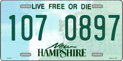 NH license plate 1070897