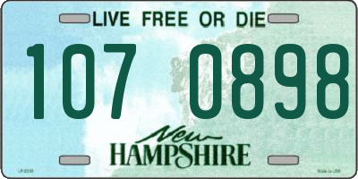 NH license plate 1070898