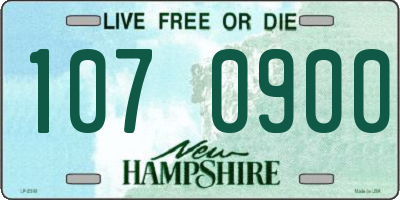 NH license plate 1070900