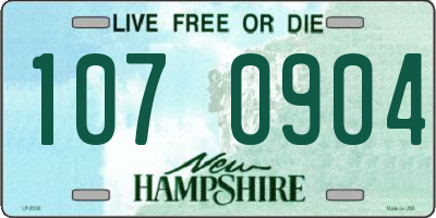 NH license plate 1070904