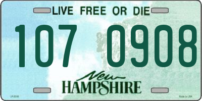 NH license plate 1070908