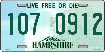 NH license plate 1070912