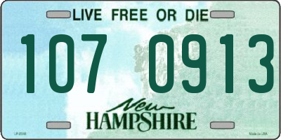 NH license plate 1070913