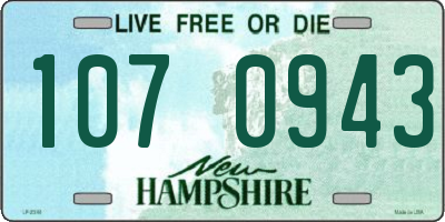 NH license plate 1070943