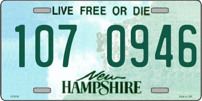 NH license plate 1070946