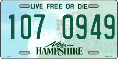 NH license plate 1070949