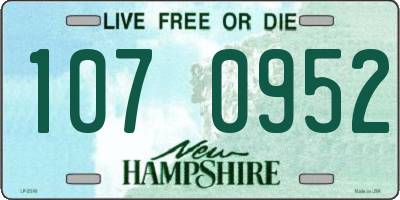 NH license plate 1070952