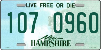 NH license plate 1070960