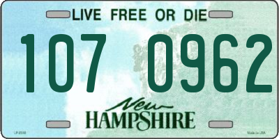 NH license plate 1070962