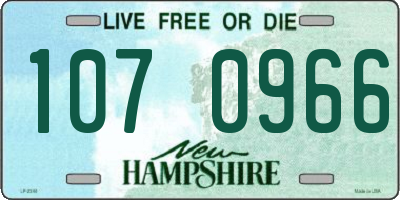 NH license plate 1070966