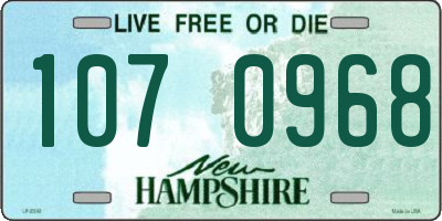 NH license plate 1070968