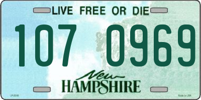 NH license plate 1070969