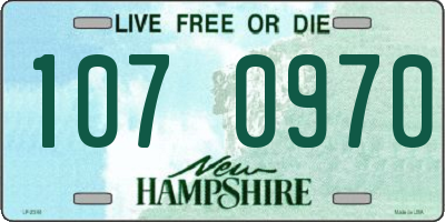 NH license plate 1070970