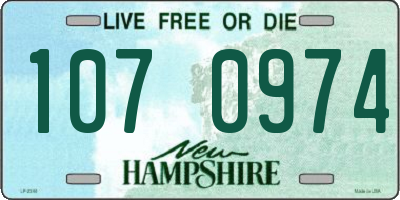 NH license plate 1070974