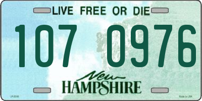 NH license plate 1070976