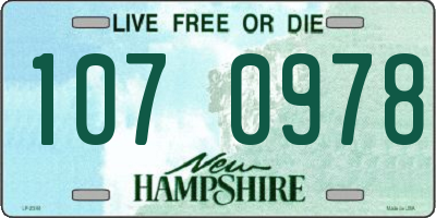 NH license plate 1070978
