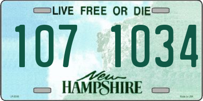 NH license plate 1071034