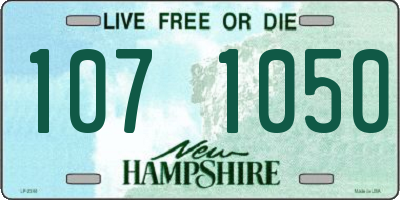 NH license plate 1071050