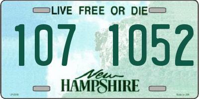 NH license plate 1071052