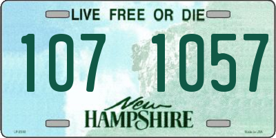 NH license plate 1071057