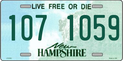 NH license plate 1071059