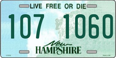 NH license plate 1071060